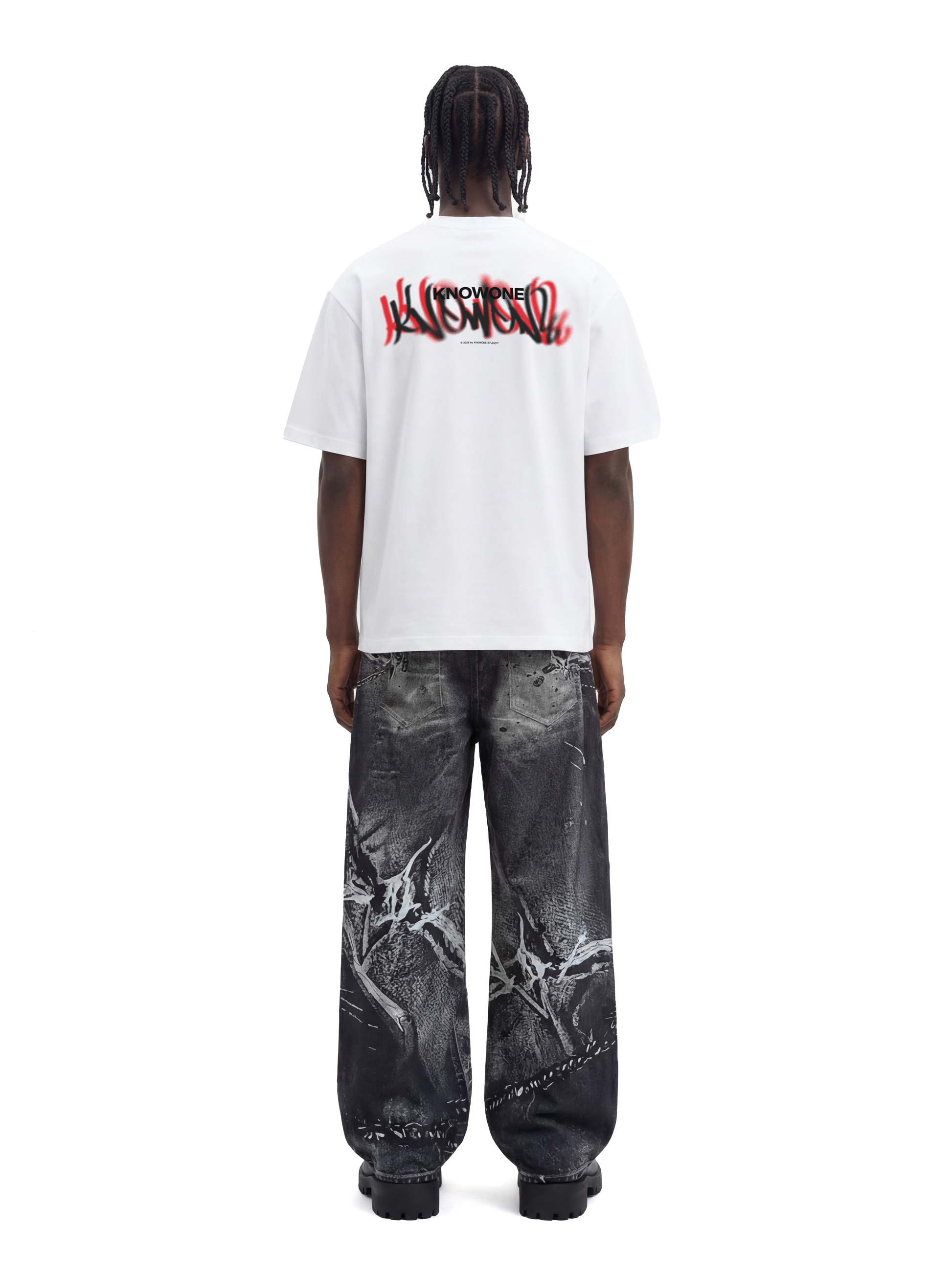 KNOWONE SPRAY ART TEE WHITE