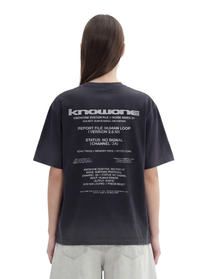 KNOWONE SIGNAL DISTORTION TEE WASHED