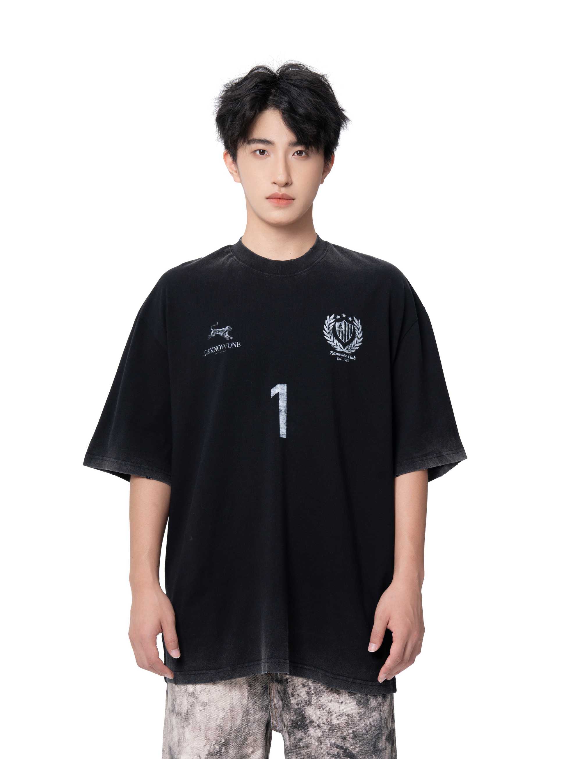 KNOWONE FOOTBALL CLUB TEE BLACK