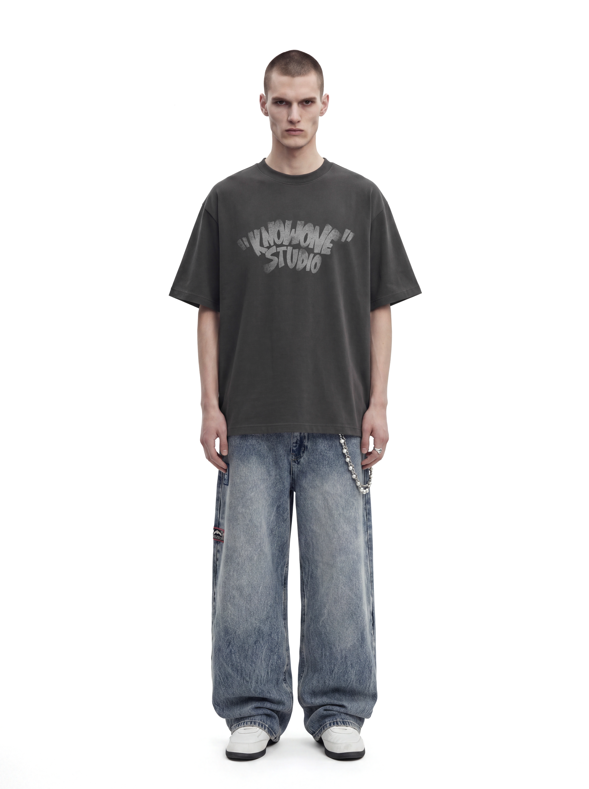 KNOWONE FADED TEE DARK GRAY