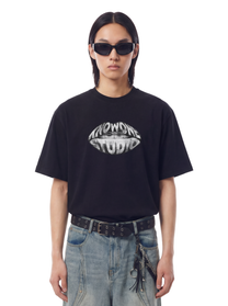 KNOWONE LIPS TEE BLACK