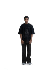 KNOWONE MEDIEVAL CASTLE TEE BLACK