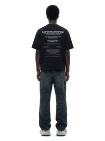 KNOWONE SIGNAL DISTORTION TEE BLACK