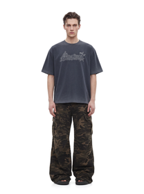 KNOWONE GRAFFITI TEE DENIM BLUE