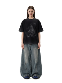 KNOWONE MEDIEVAL CASTLE TEE BLACK