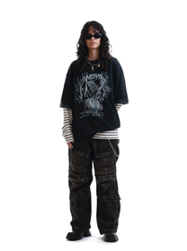 KNOWONE BAND ROCK TEE BLACK