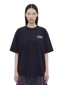 KNOWONE SPRAY ART TEE BLACK/BLUE