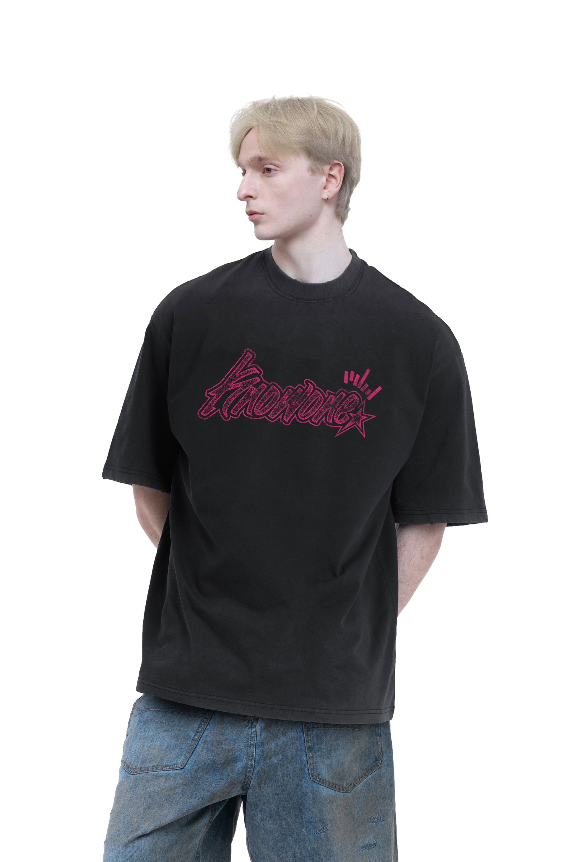 KNOWONE GRAFFITI TEE BLACK