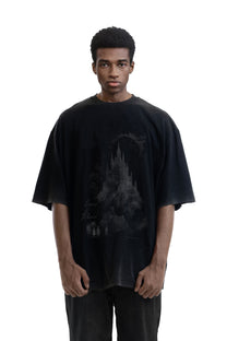 KNOWONE MEDIEVAL CASTLE TEE BLACK