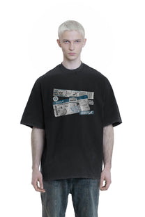 KNOWONE ITINERARY TEE BLACK