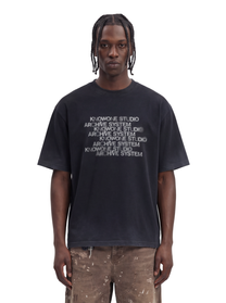 KNOWONE ARCHIVE SYSTEM TEE BLACK