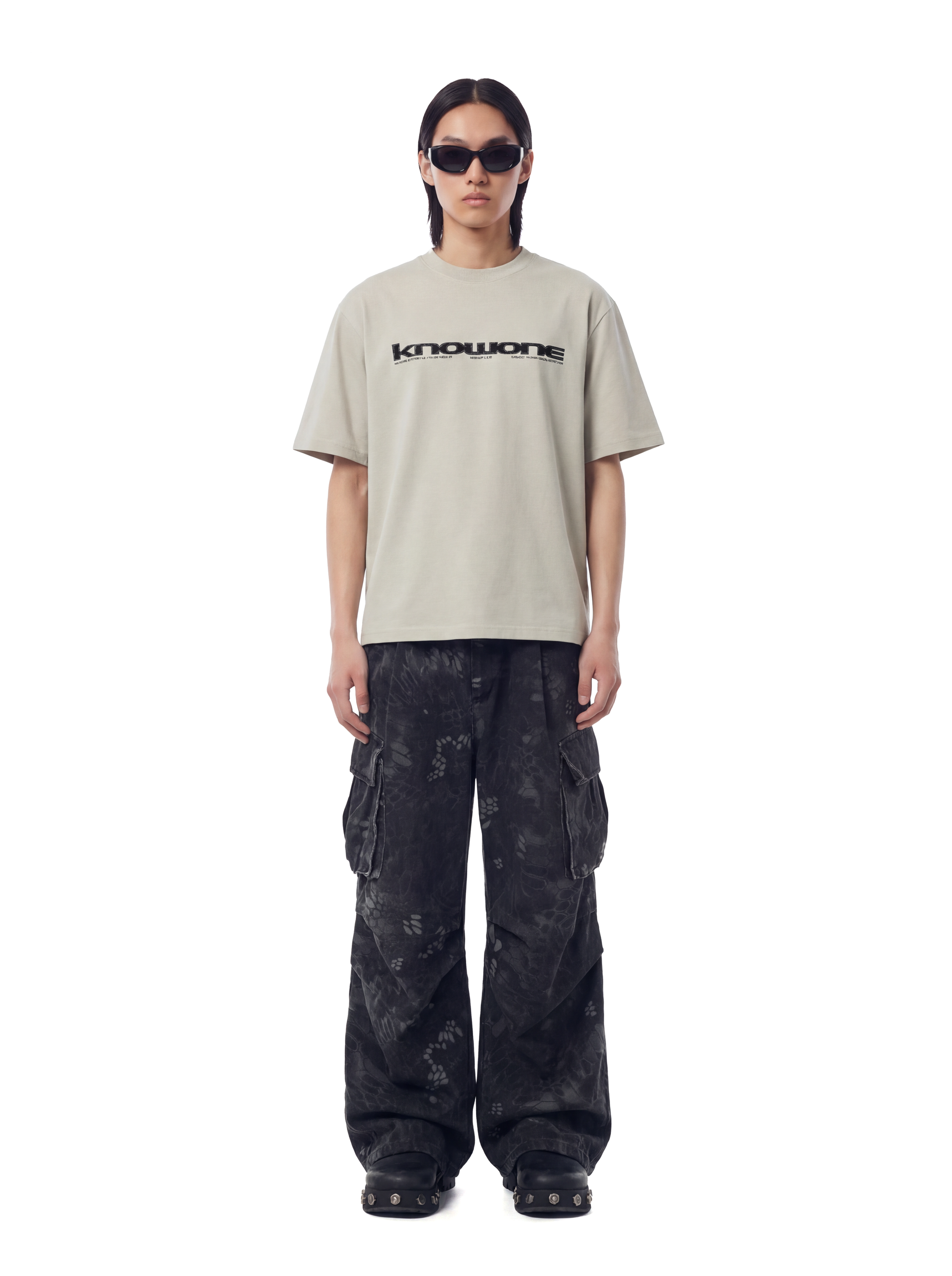 KNOWONE SIGNAL DISTORTION TEE WHEAT