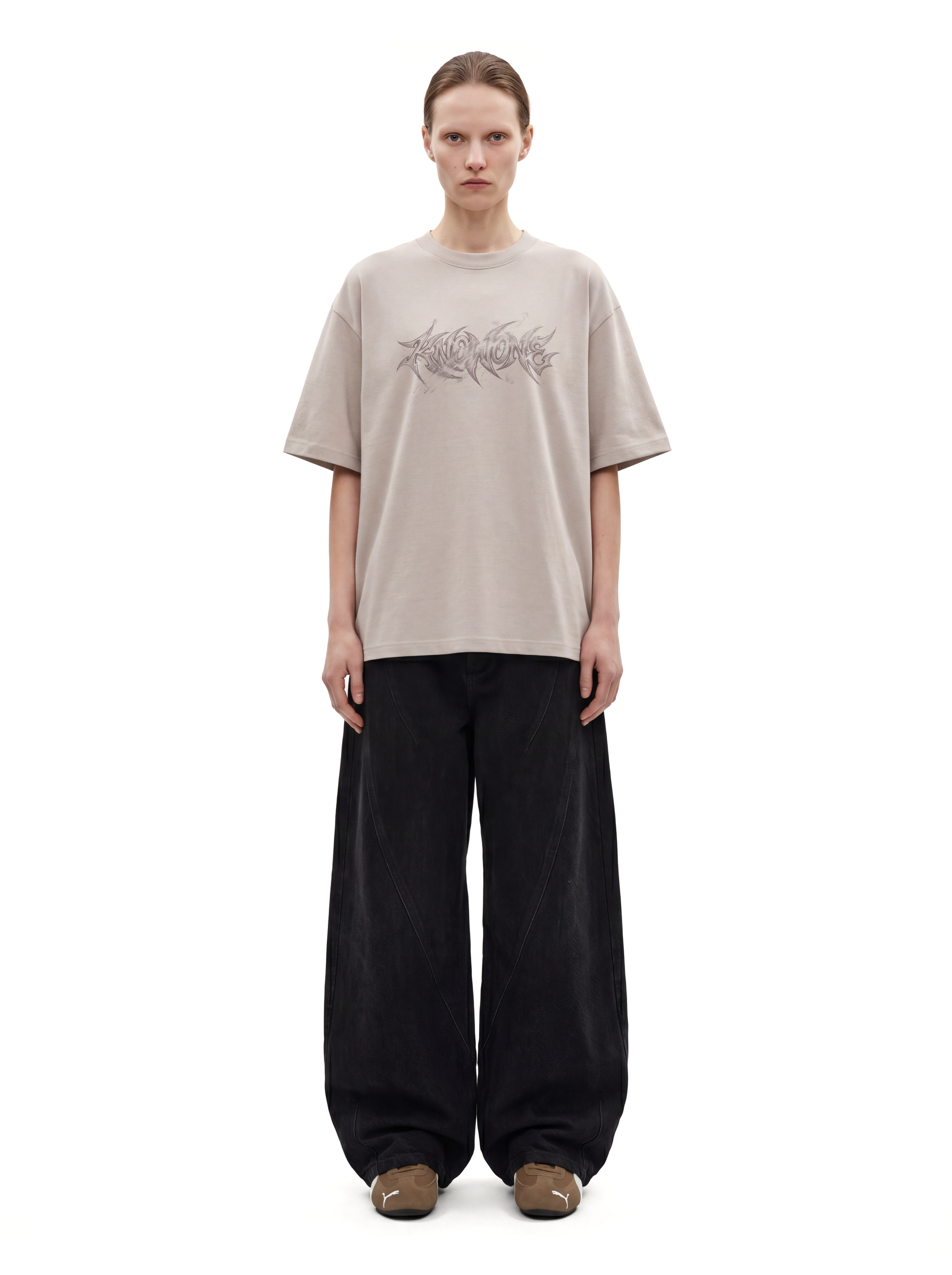 KNOWONE SKETCH TEE ALMOND