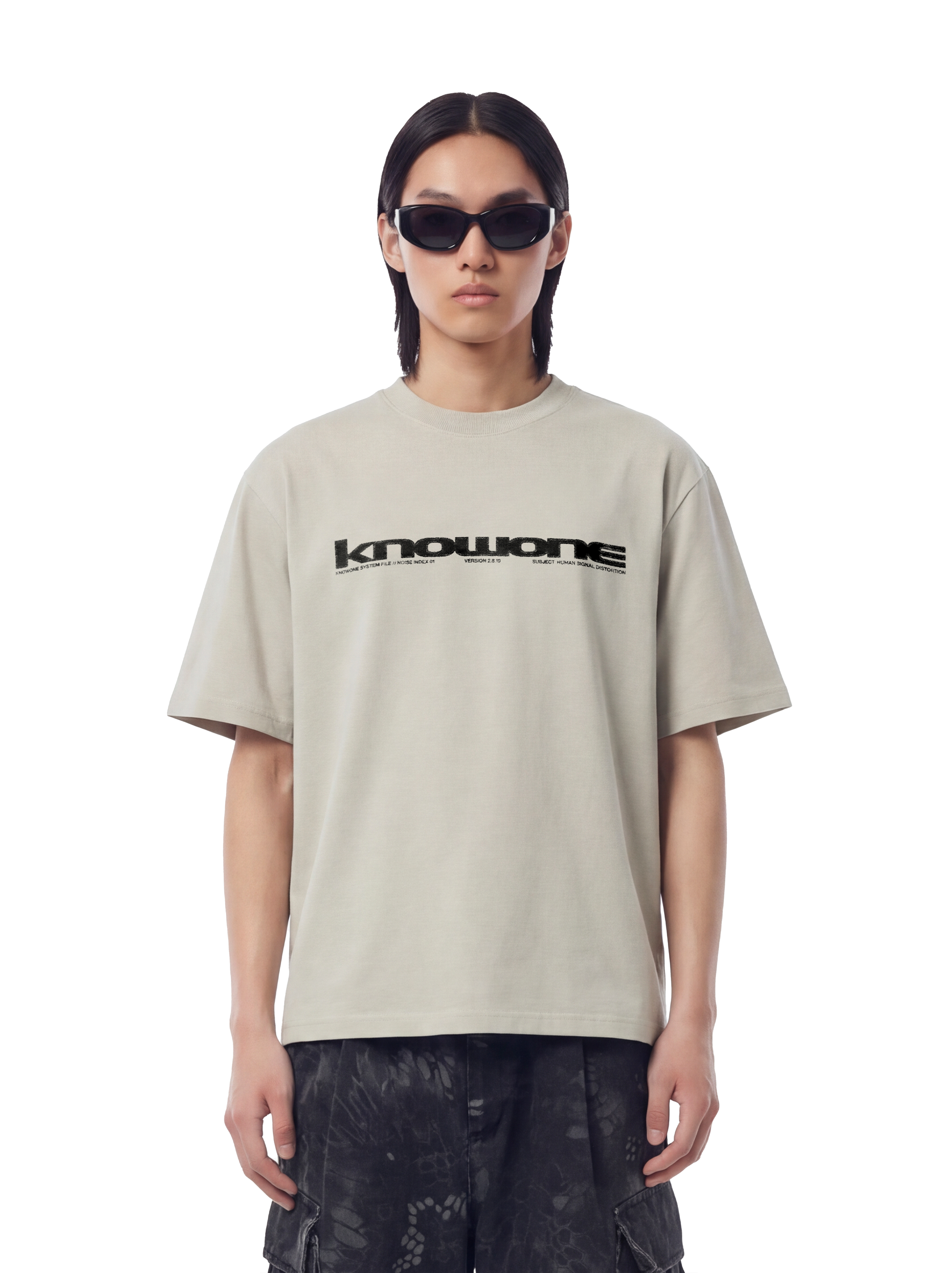 KNOWONE SIGNAL DISTORTION TEE WHEAT