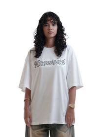 KNOWONE EMBRIODERY LOGO TEE WHITE