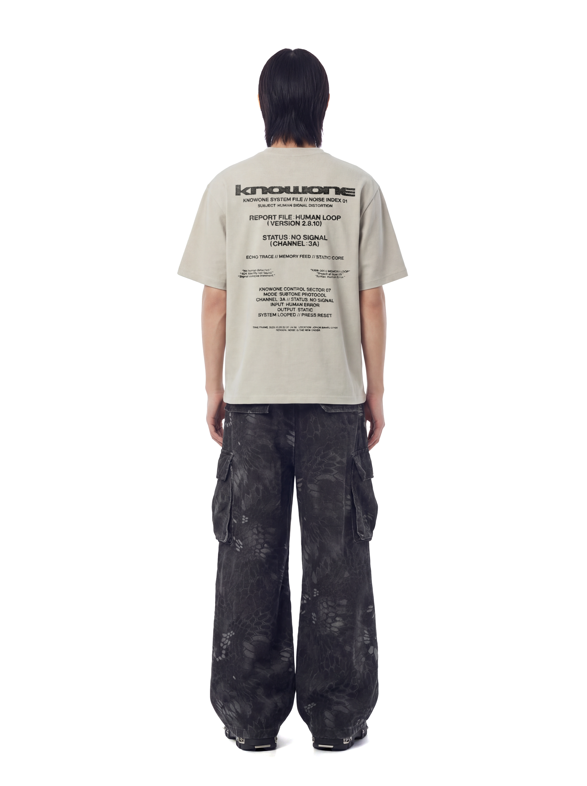 KNOWONE SIGNAL DISTORTION TEE WHEAT