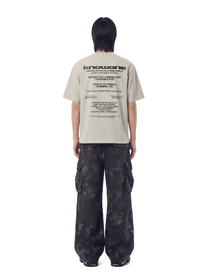 KNOWONE SIGNAL DISTORTION TEE WHEAT