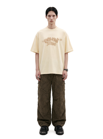 KNOWONE FADED TEE BEIGE