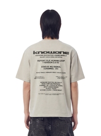 KNOWONE SIGNAL DISTORTION TEE WHEAT