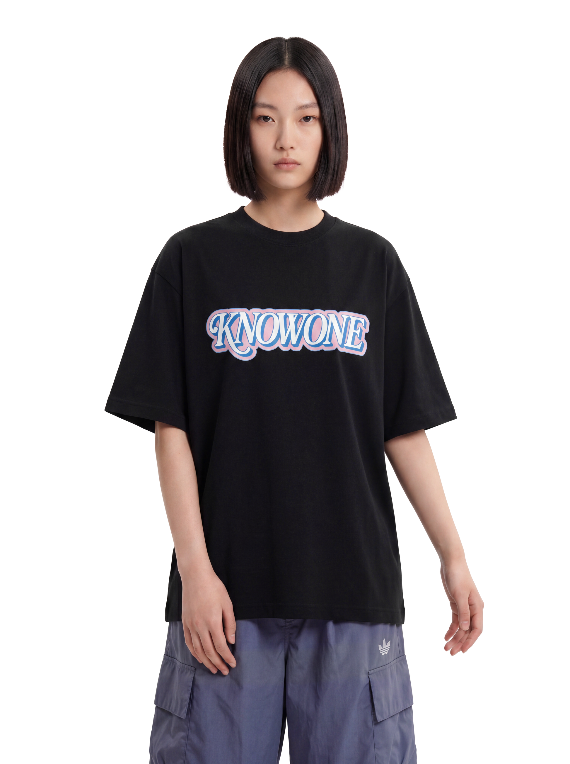 KNOWONE NEON POP TEE BLACK