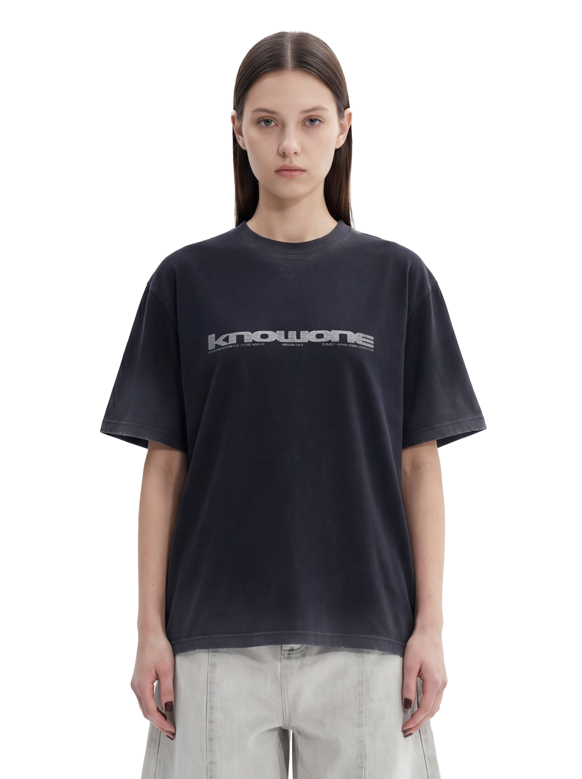 KNOWONE SIGNAL DISTORTION TEE WASHED