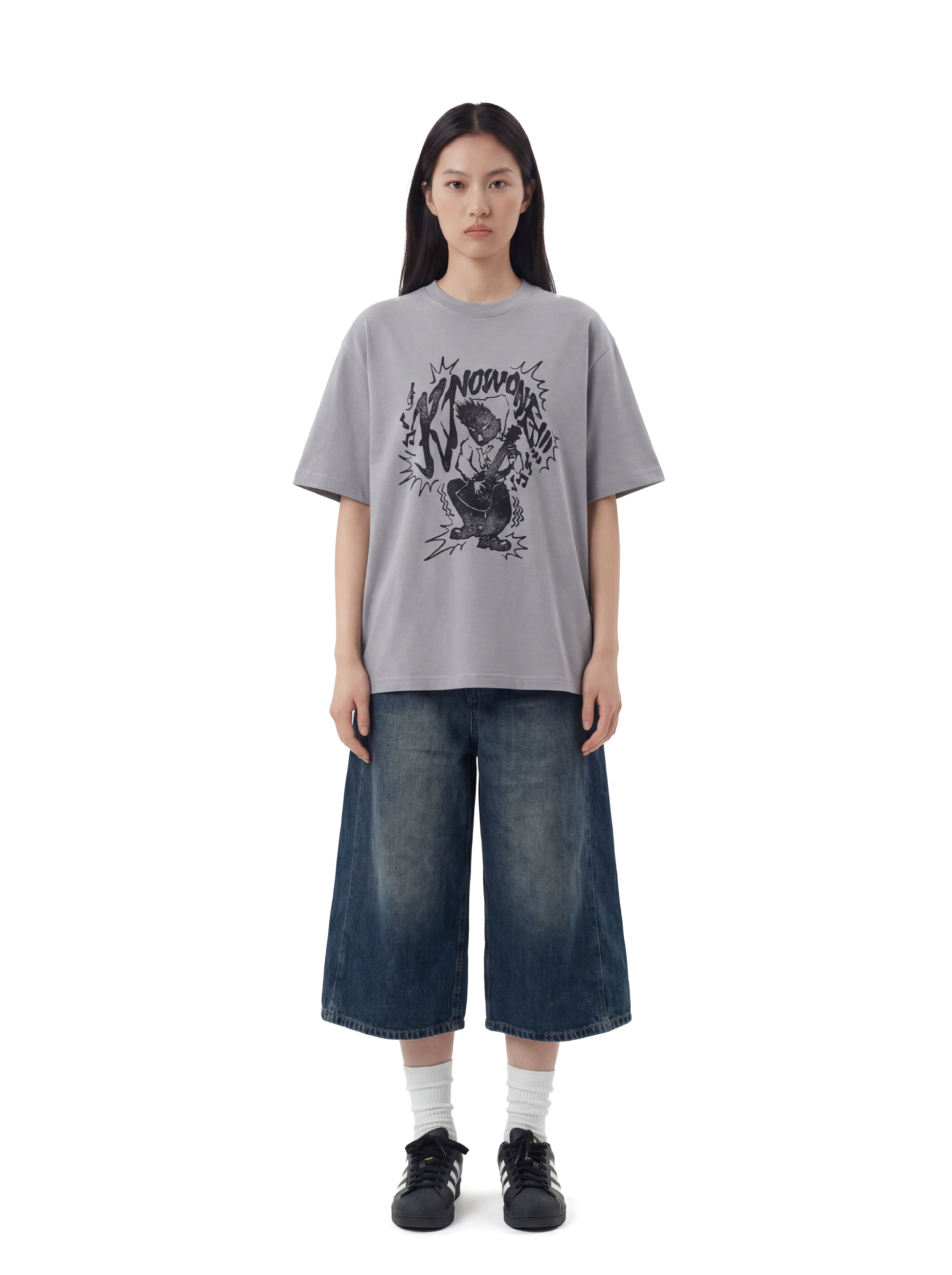 KNOWONE BAND ROCK TEE GREY