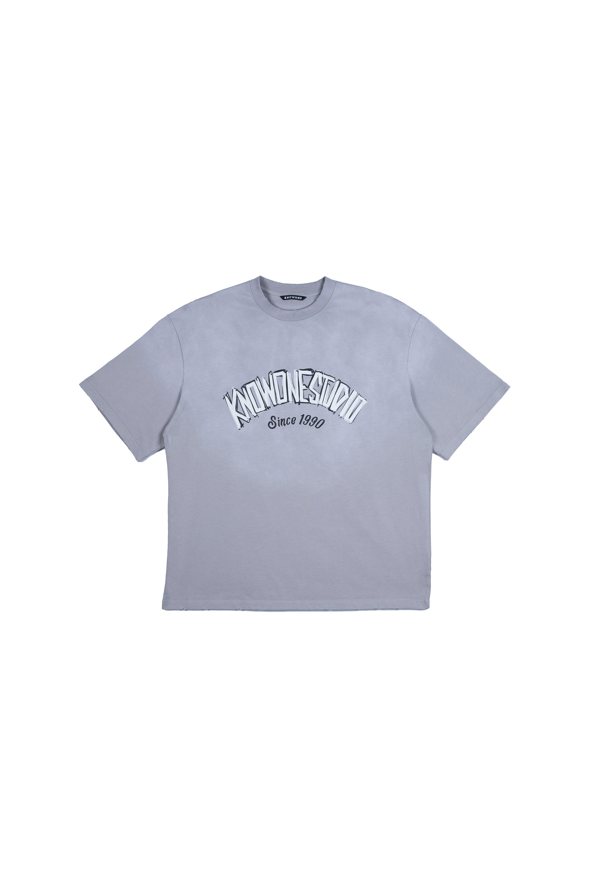 KNOWONE HAND DRAWING LOGO TEE GREY