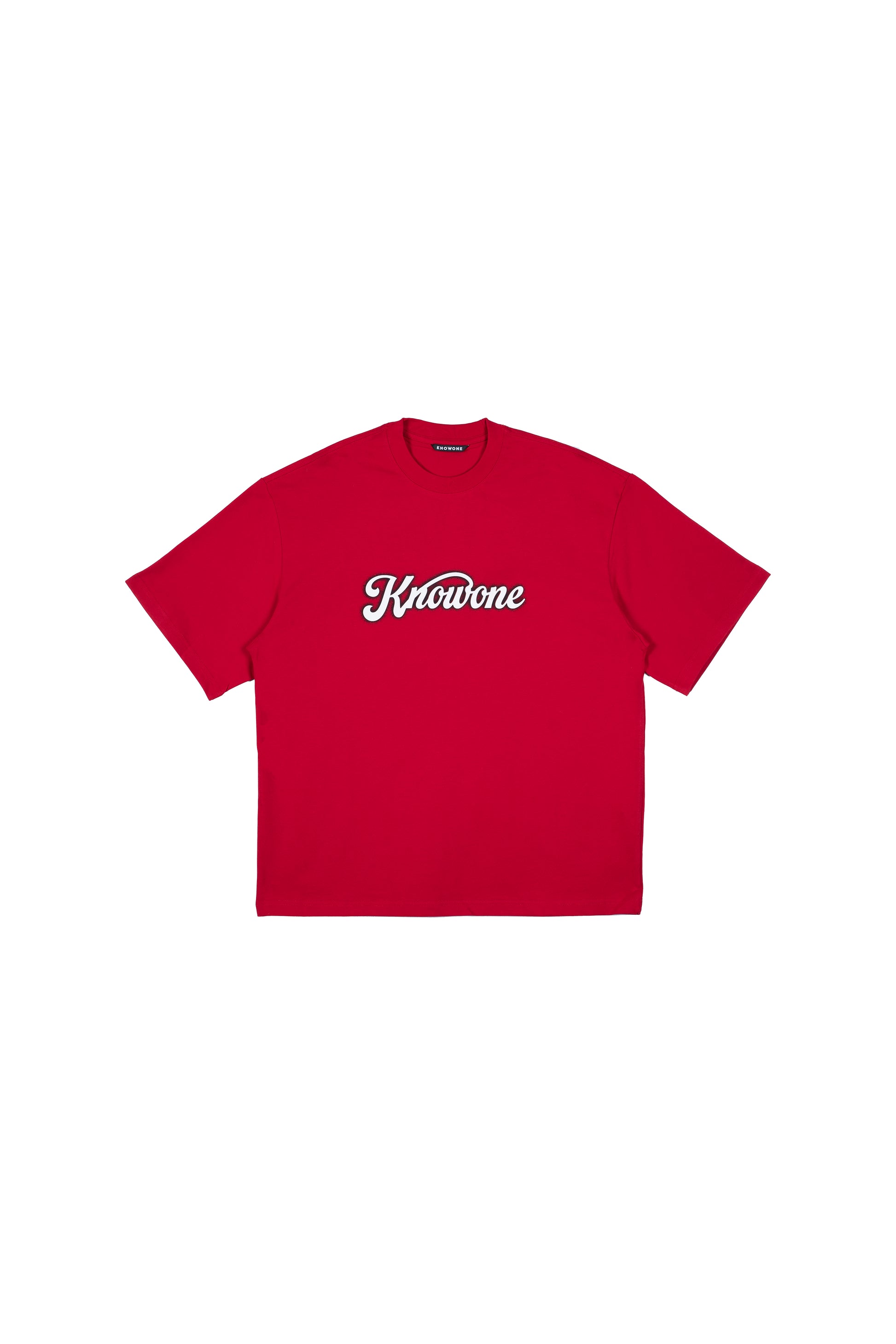 KNOWONE SNAKE EMBOSSED LOGO TEE RUBY RED