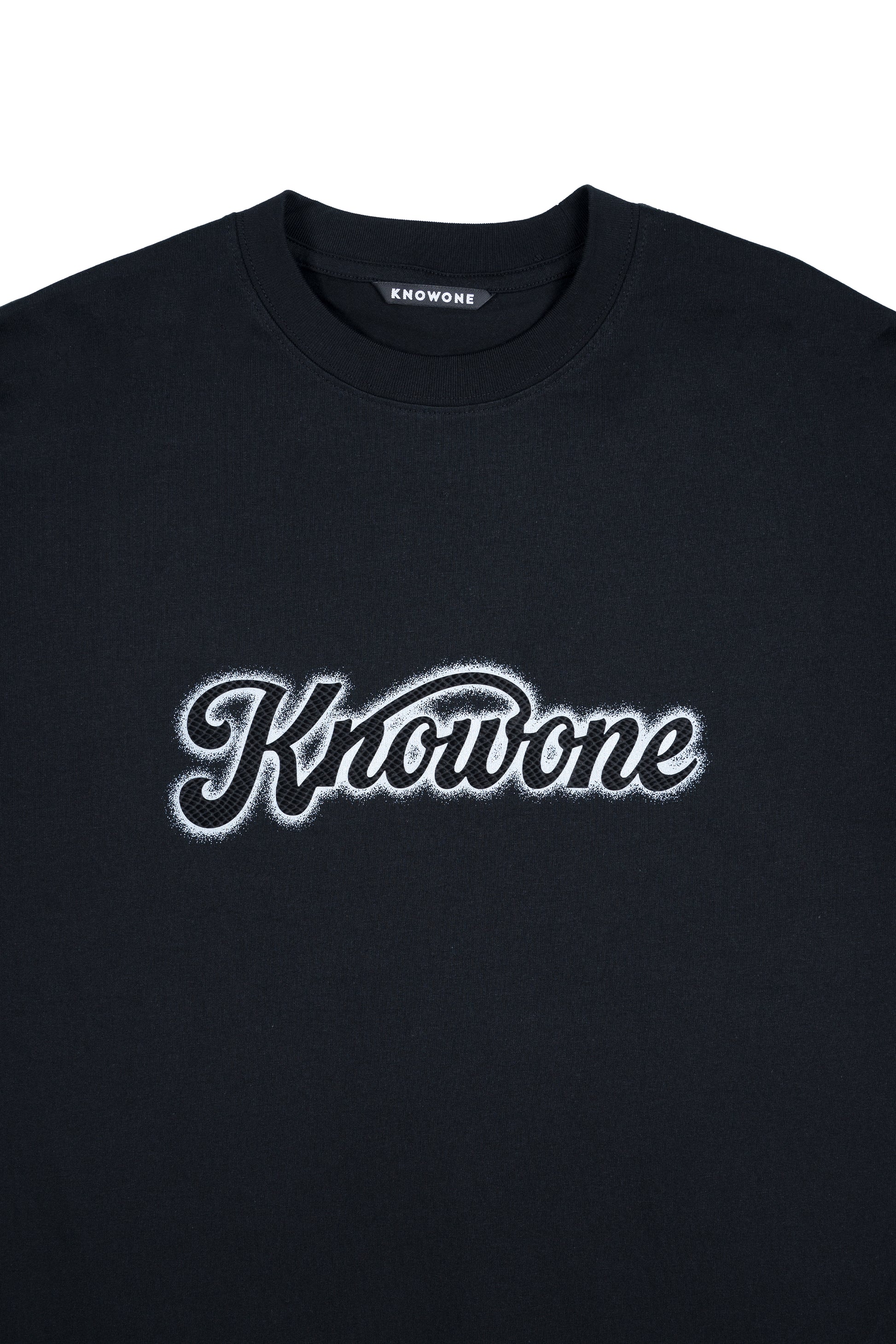 KNOWONE SNAKE EMBOSSED LOGO TEE BLACK MAMBA