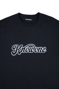 KNOWONE SNAKE EMBOSSED LOGO TEE BLACK MAMBA