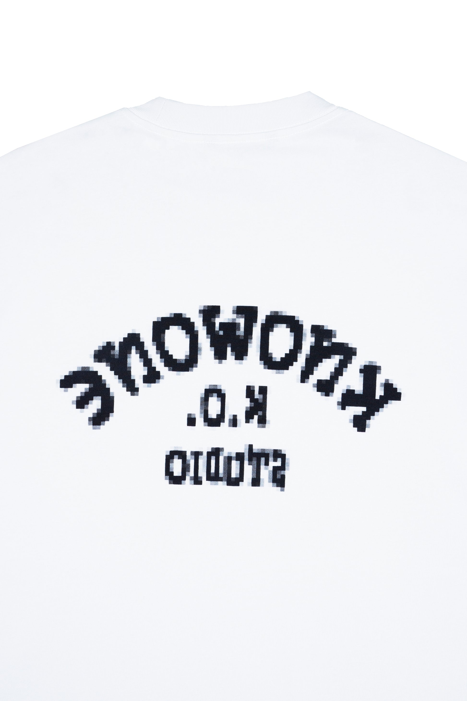 KNOWONE PIXEL LOGO TEE WHITE