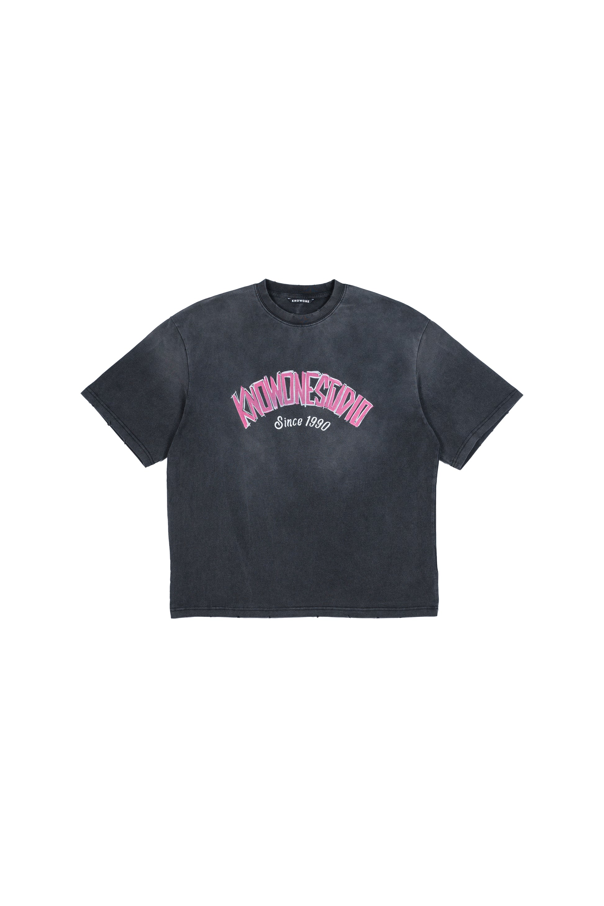 KNOWONE HAND DRAWING LOGO TEE BLACK