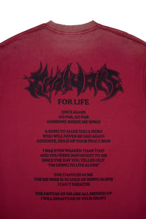 KNOWONE THORNS TEE DARK RED