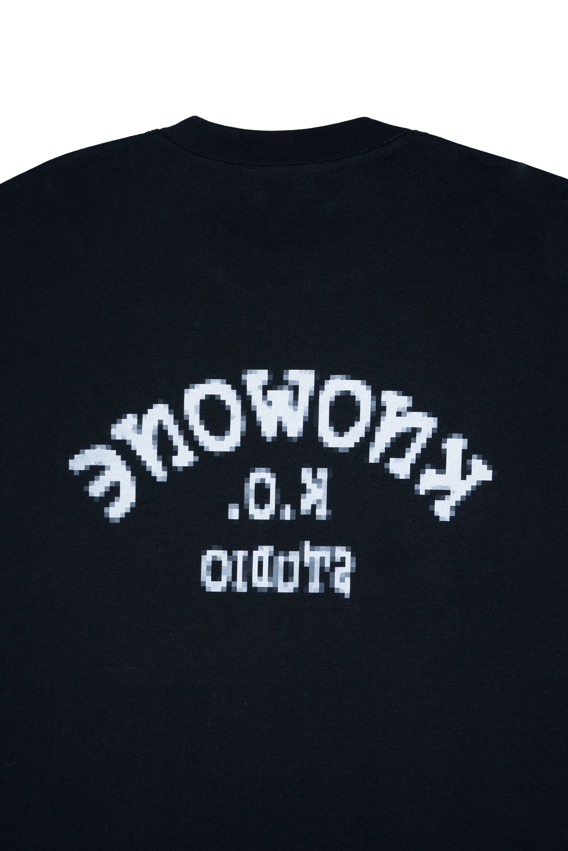 KNOWONE PIXEL LOGO TEE BLACK