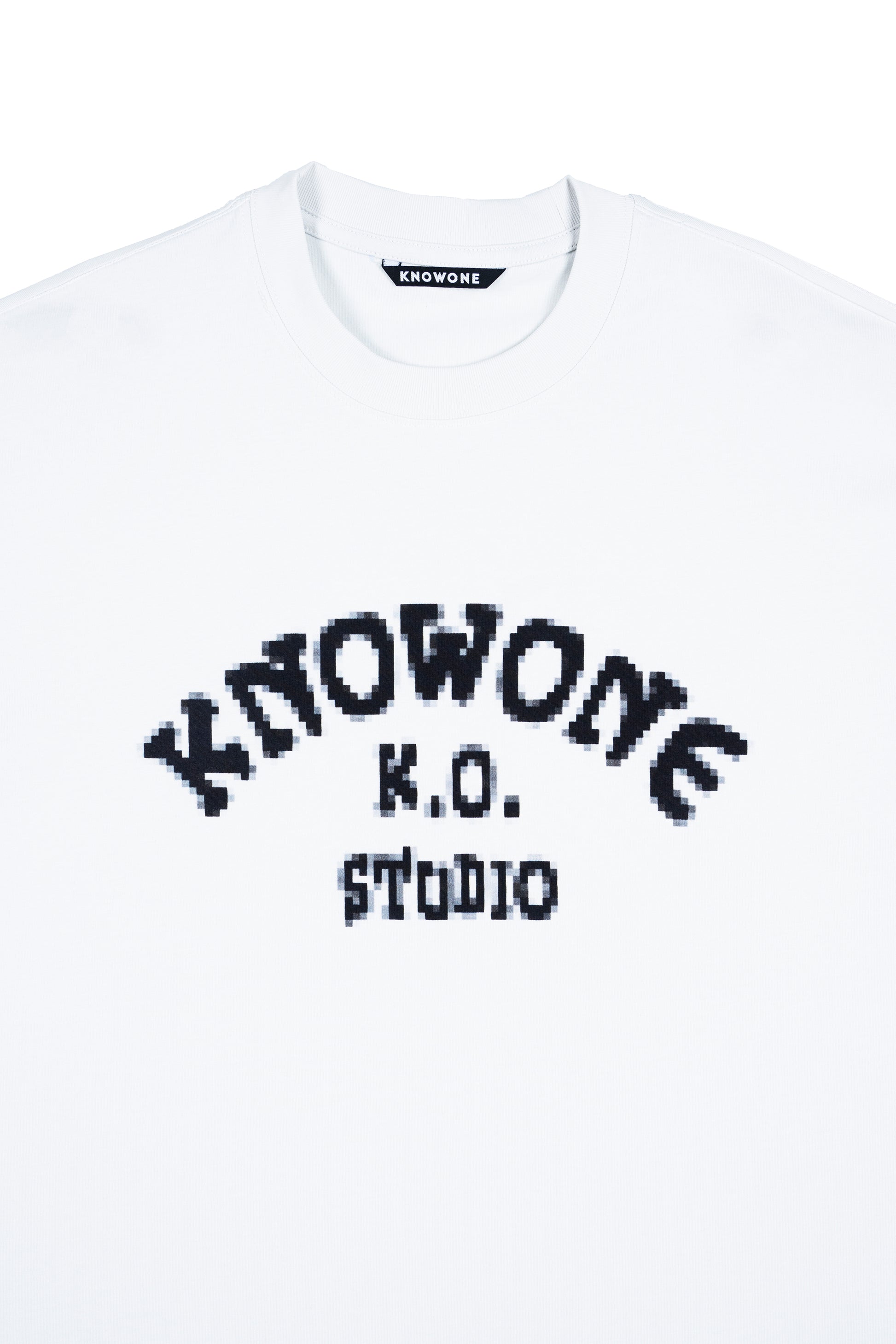 KNOWONE PIXEL LOGO TEE WHITE