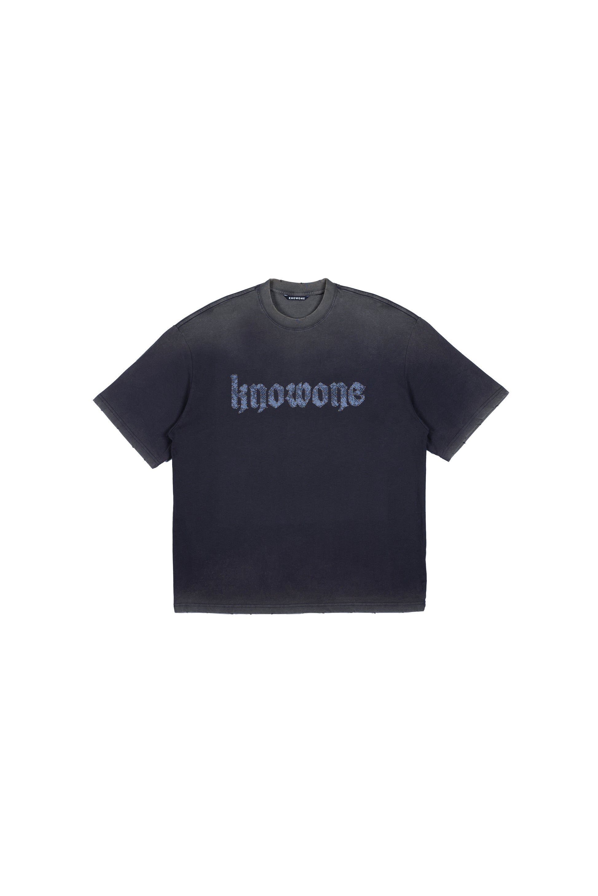 KNOWONE SNAKE PRINT RIVET TEE IRON