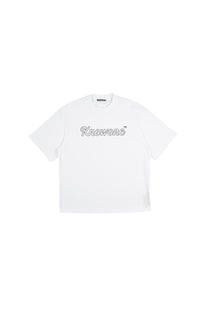 KNOWONE EMBRIODERY LOGO TEE WHITE