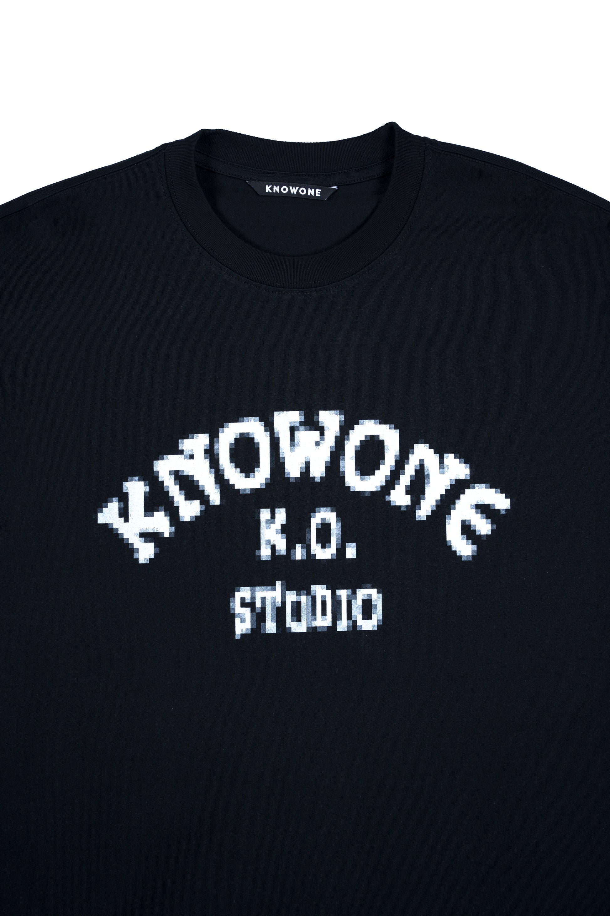 KNOWONE PIXEL LOGO TEE BLACK