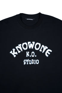 KNOWONE PIXEL LOGO TEE BLACK