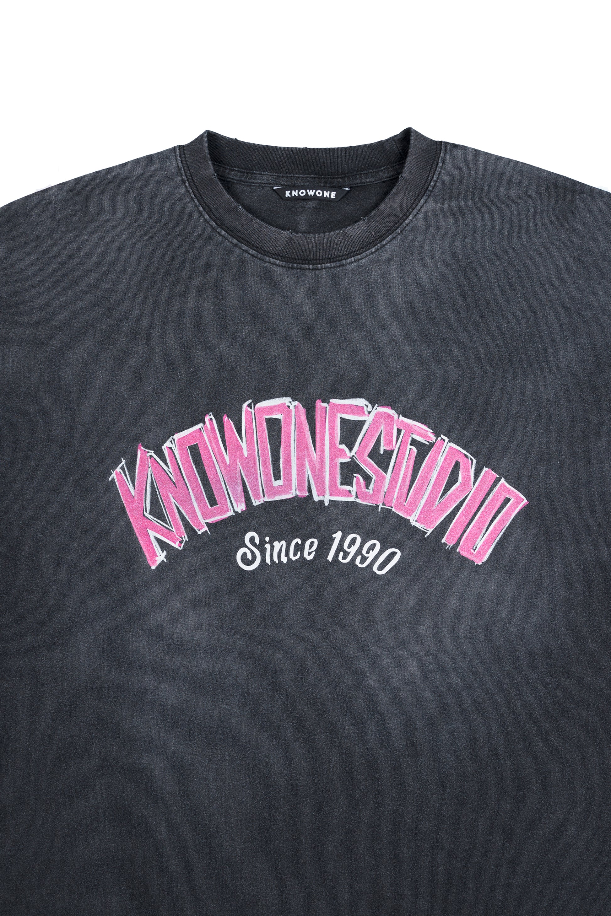 KNOWONE HAND DRAWING LOGO TEE BLACK