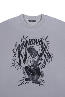 KNOWONE BAND ROCK TEE GREY