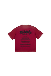 KNOWONE THORNS TEE DARK RED