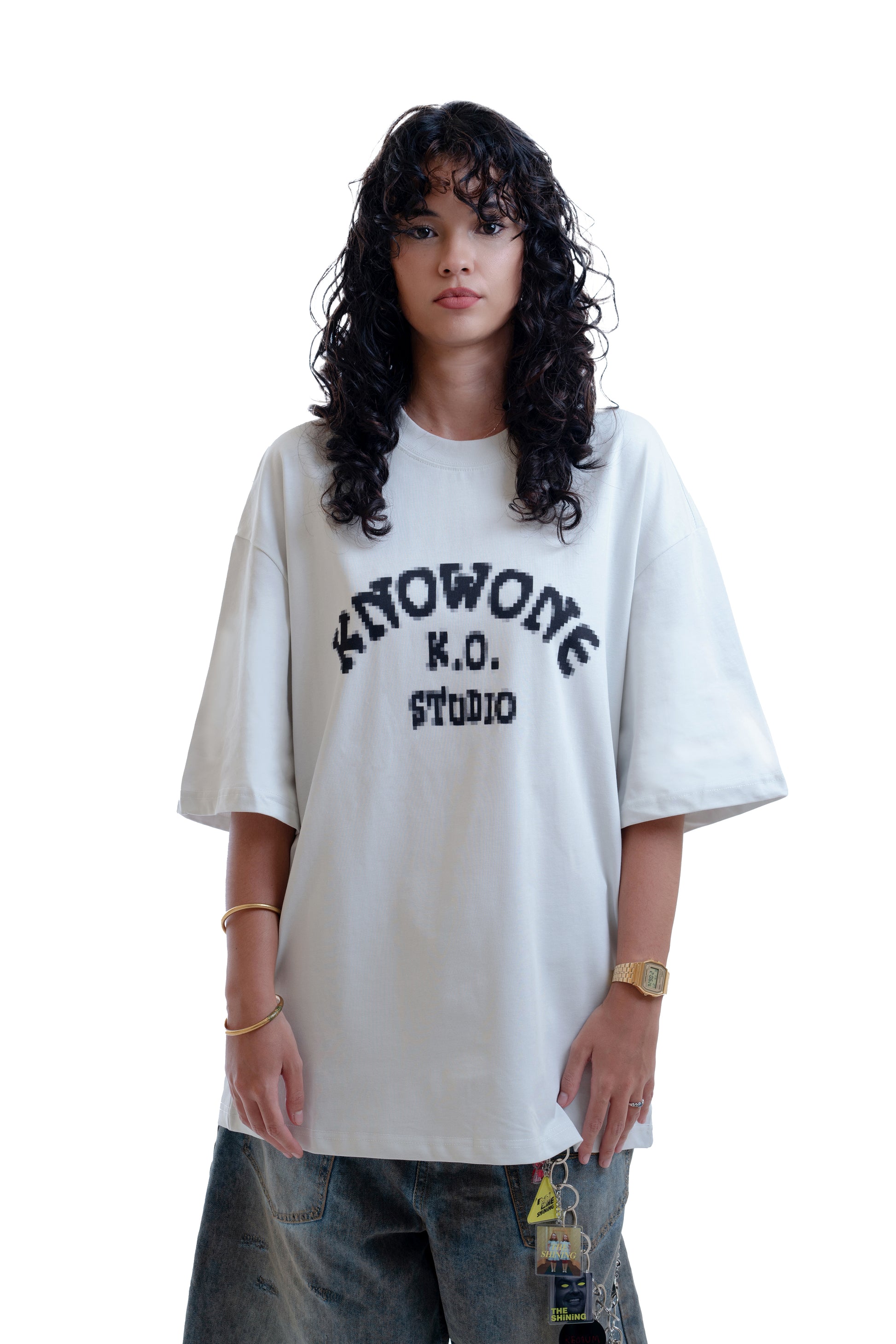 KNOWONE PIXEL LOGO TEE WHITE
