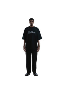 KNOWONE SNAKE EMBOSSED LOGO TEE BLACK MAMBA