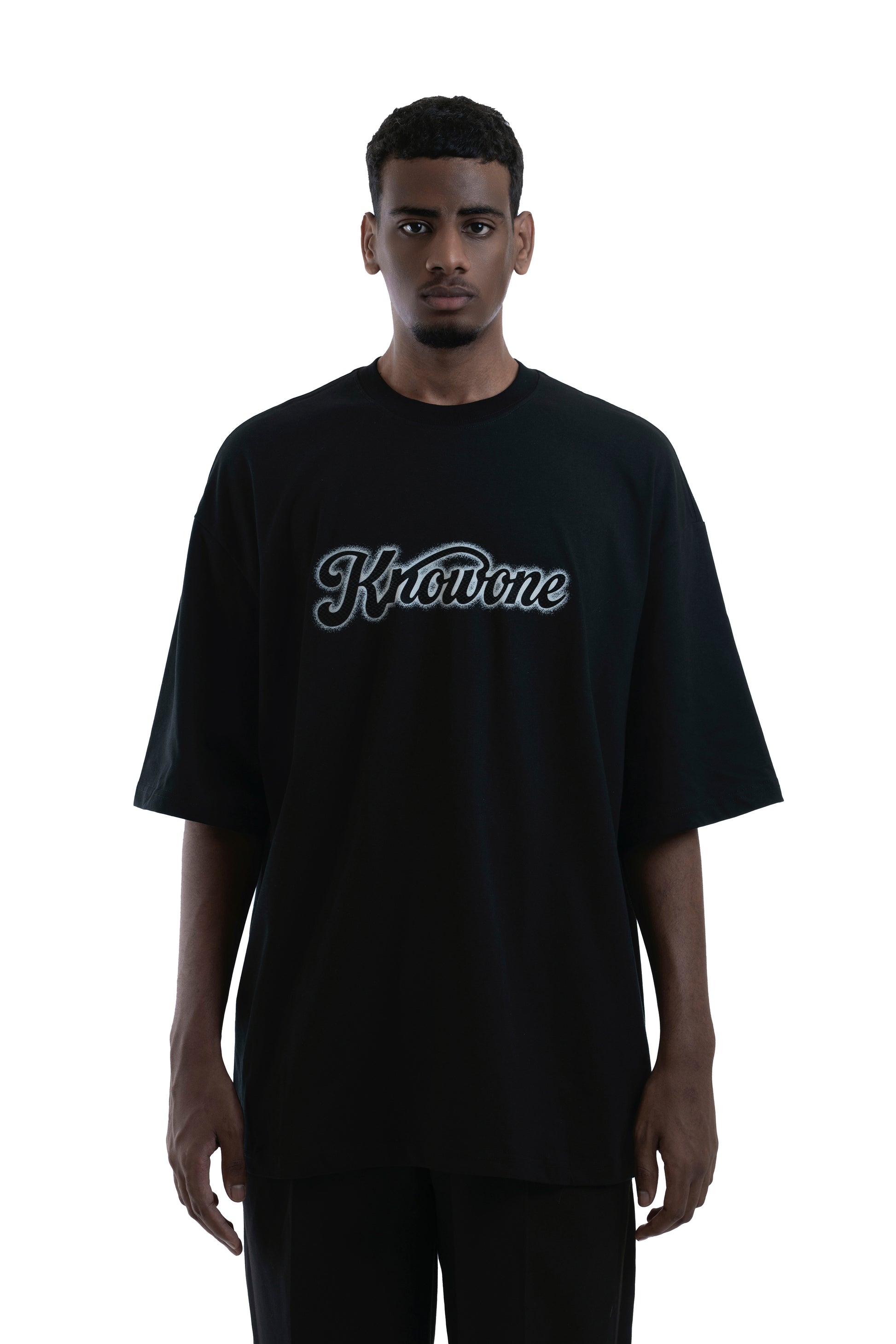 KNOWONE SNAKE EMBOSSED LOGO TEE BLACK MAMBA