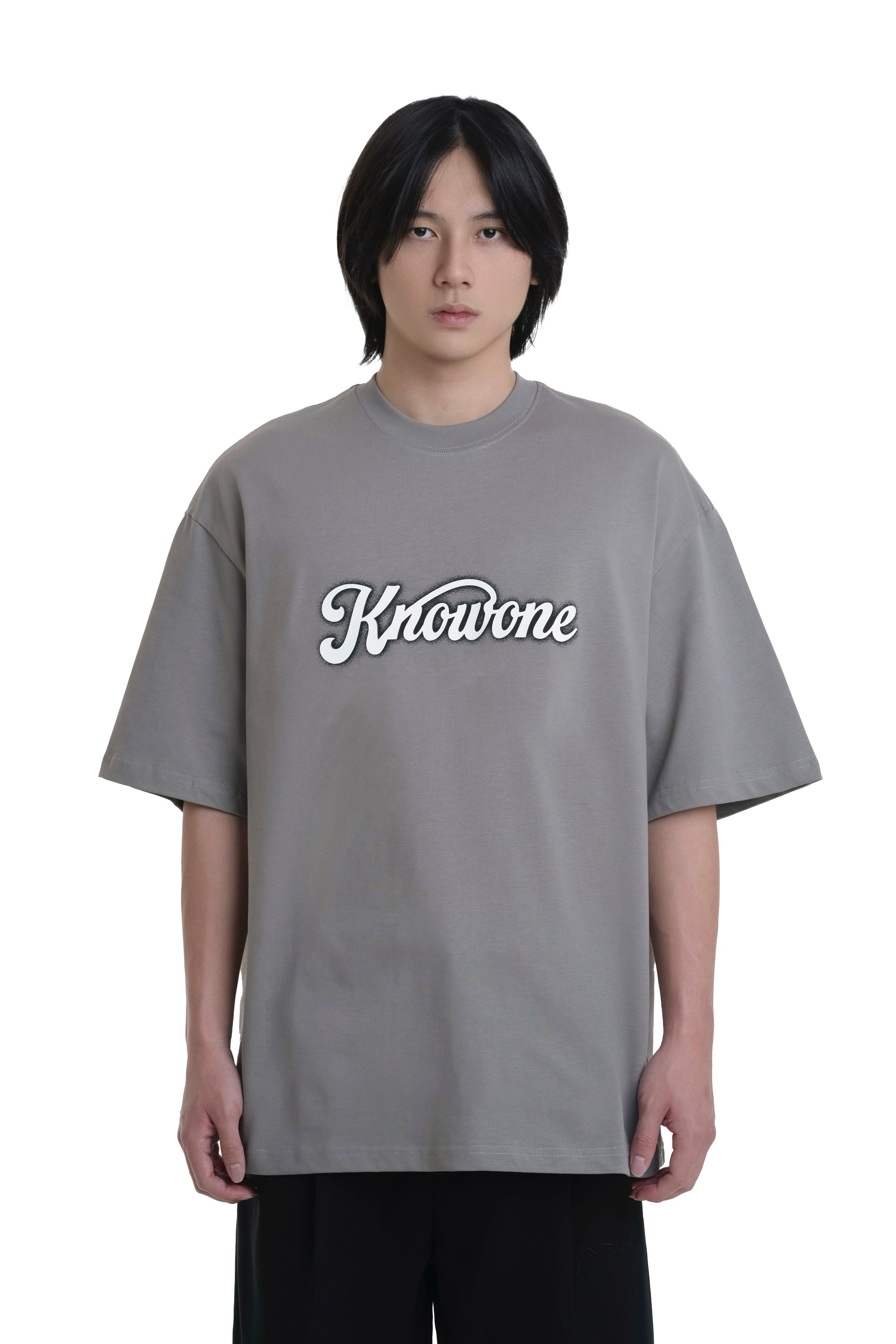 KNOWONE SNAKE EMBOSSED LOGO TEE CAMEL