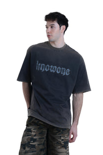 KNOWONE SNAKE PRINT RIVET TEE IRON