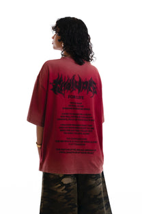 KNOWONE THORNS TEE DARK RED