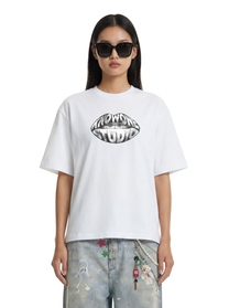 KNOWONE LIPS TEE WHITE